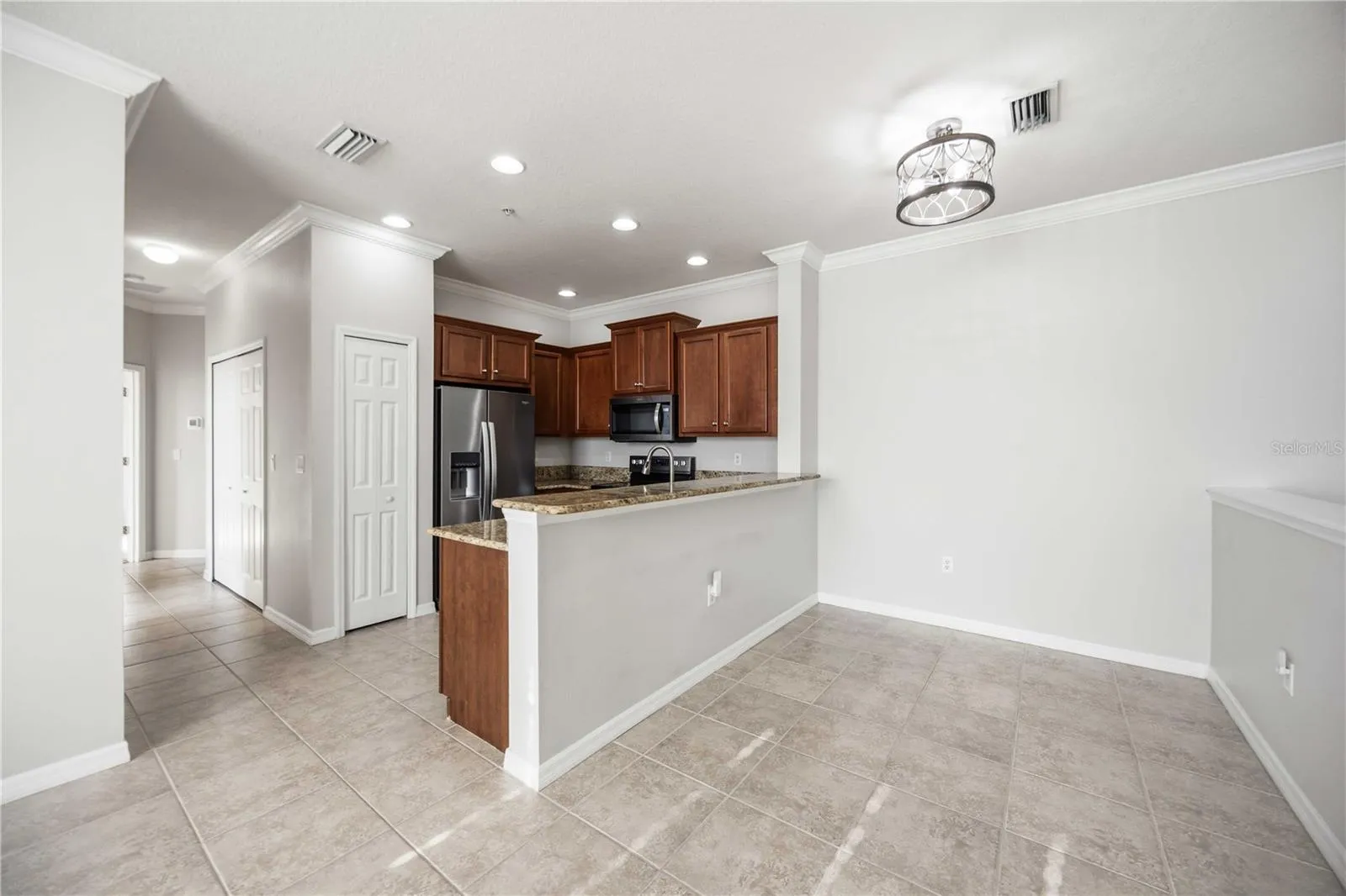 kitchen and dining area