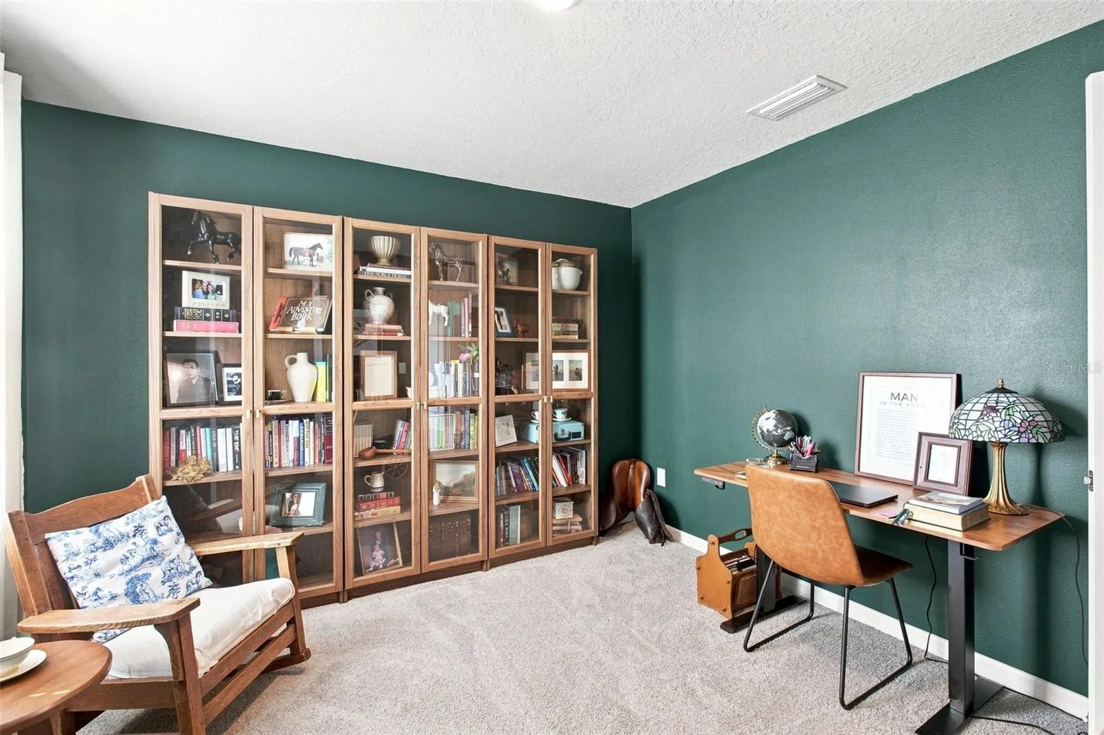 Third bedroom currently used as a beautiful home office