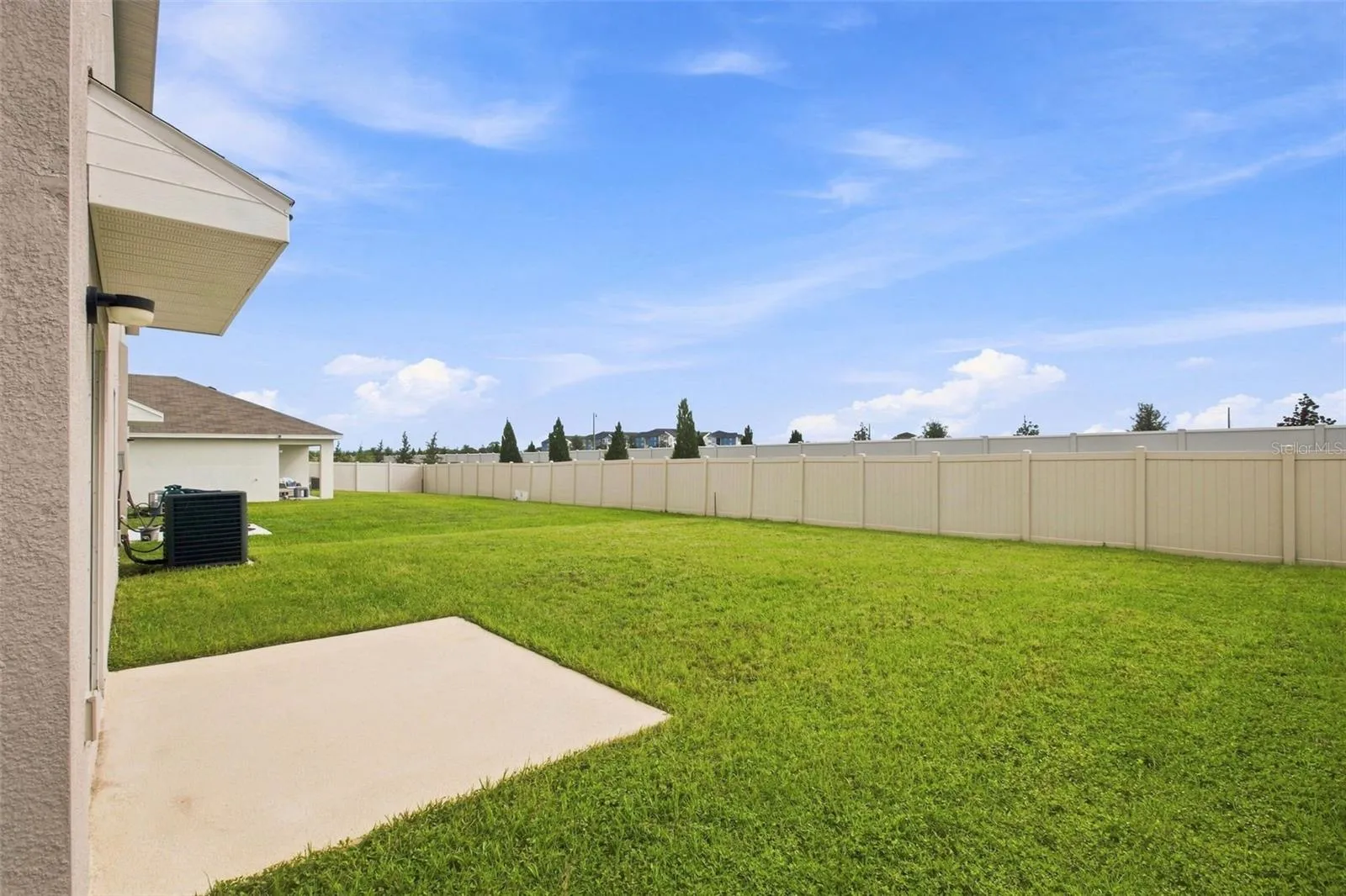 Big back yard for loads of possibilities.