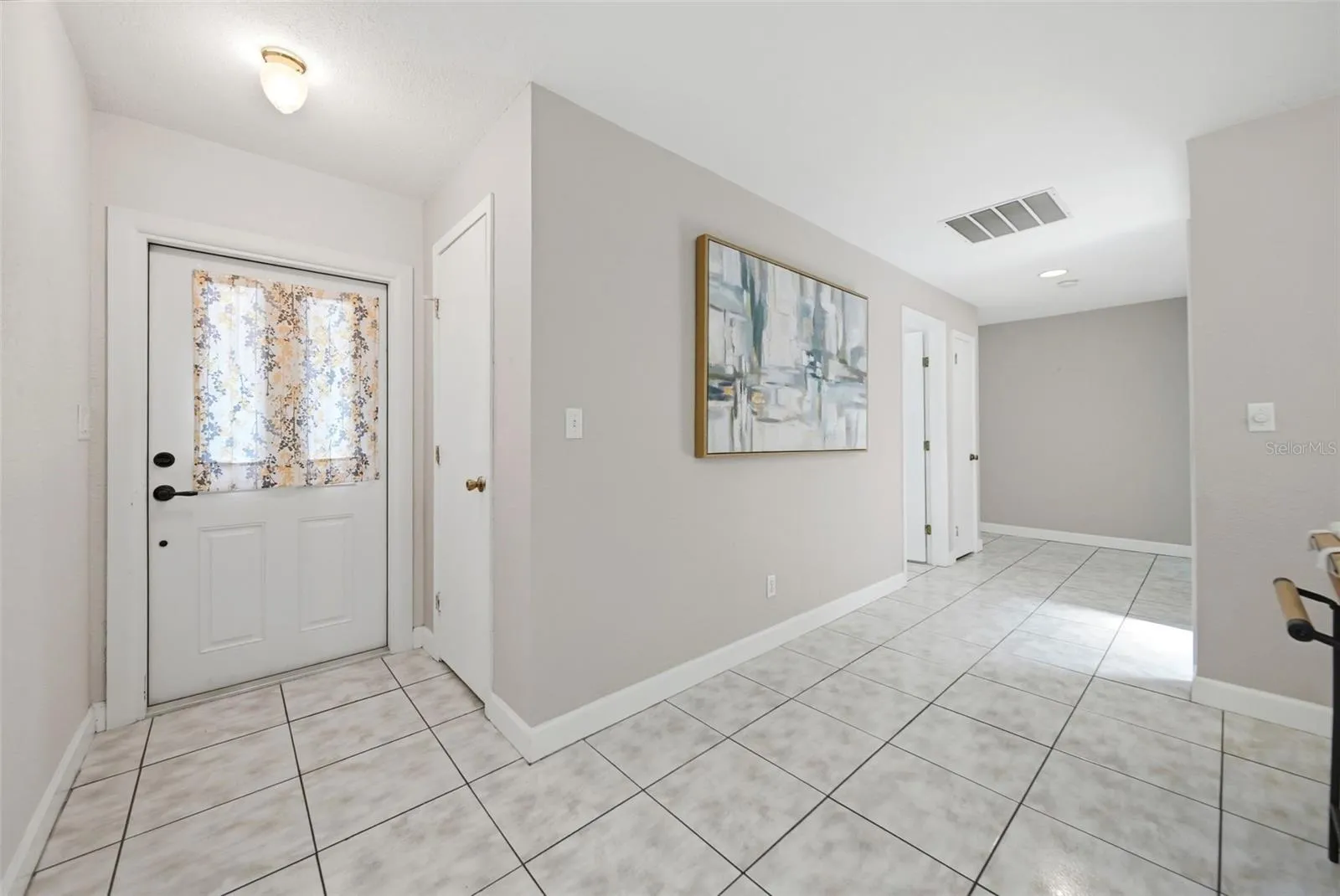 Light and bright entry.