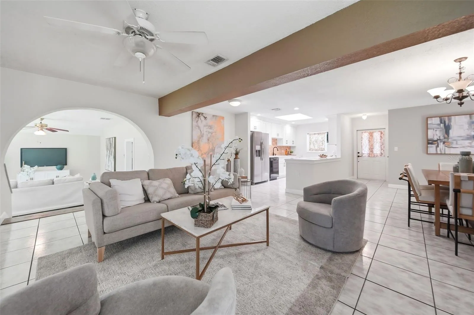 Living space  into family room.