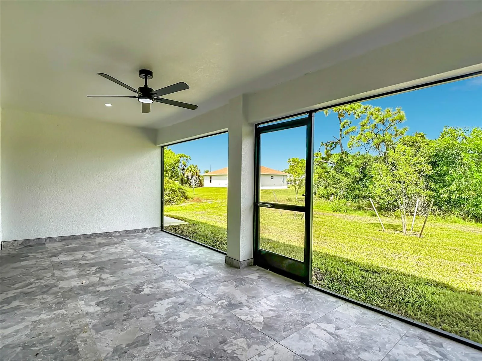 View overlooking backyard