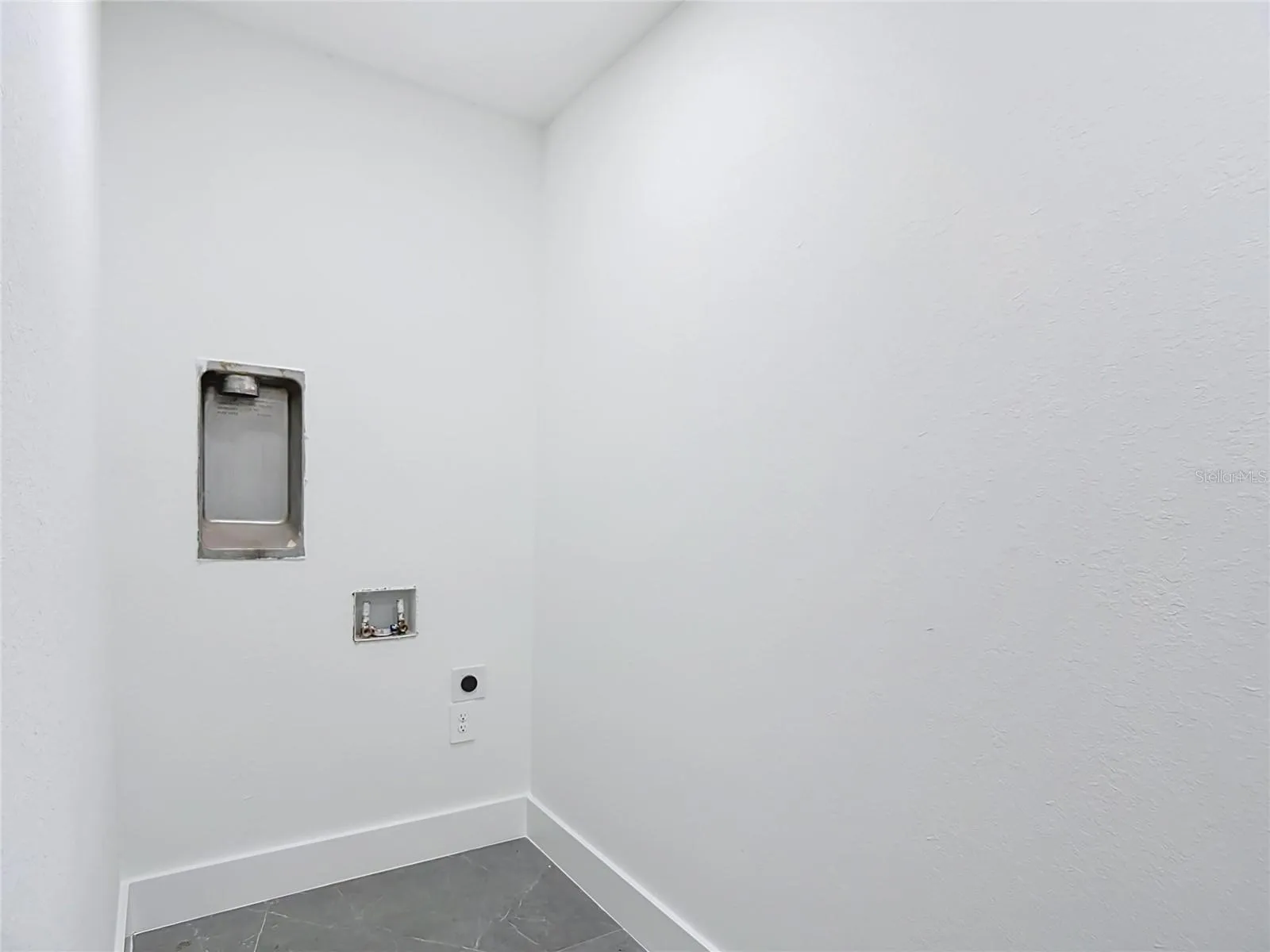 Close up of laundry area