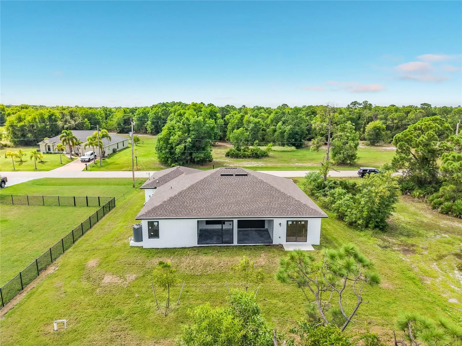 View of the Back of the house with plenty of room for a pool