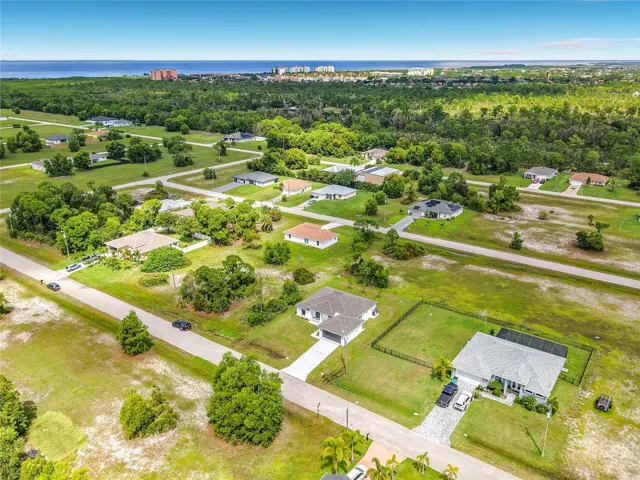 Overhead view of whole property