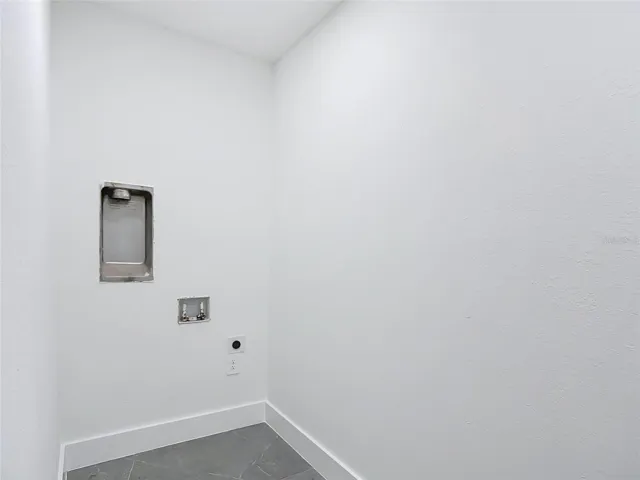 Close up of laundry area
