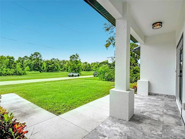 Beautiful views of front yard