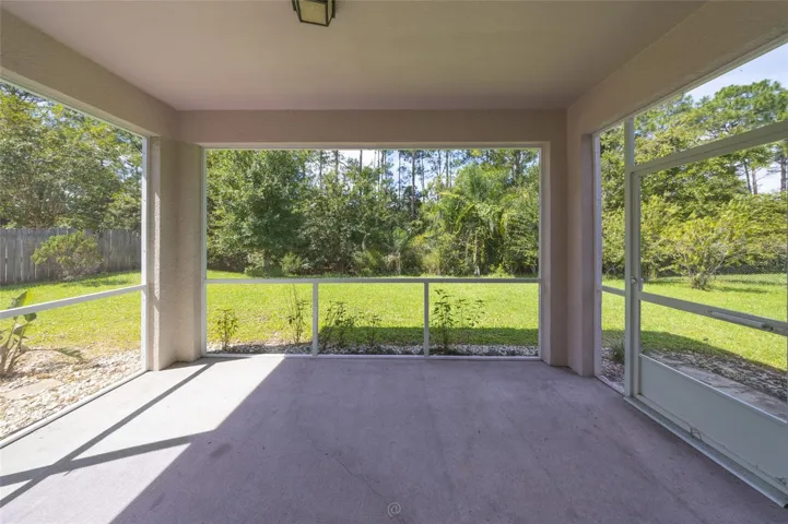 NOTE THE PRIVACY FROM THE BACK SCREENED PORCH