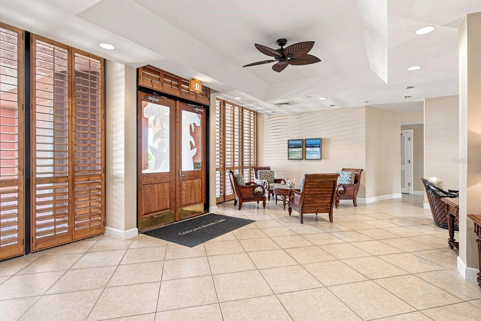 Entrance to all the amenities
