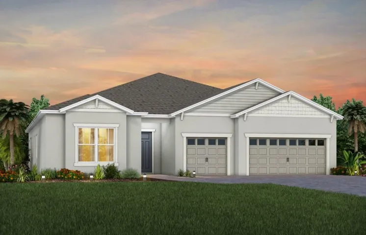 Exterior Design. Artistic rendering for this new construction home. Pictures are for illustrative purposes only. Elevations, colors and options may vary.