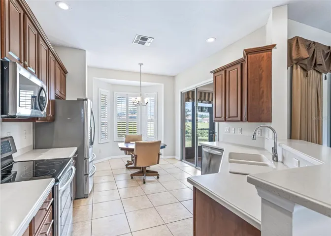 Eat in Kitchen w/Plantation shutters
