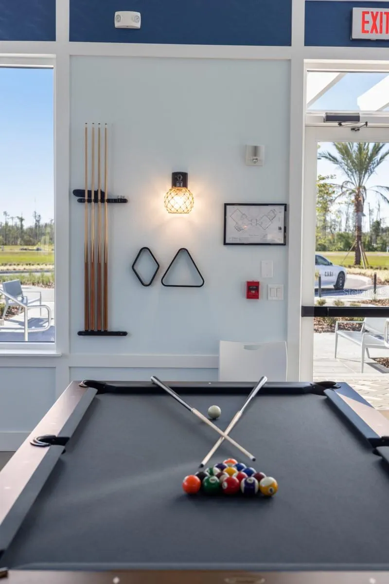 Meridian Parks Amenities Center Billiard Table