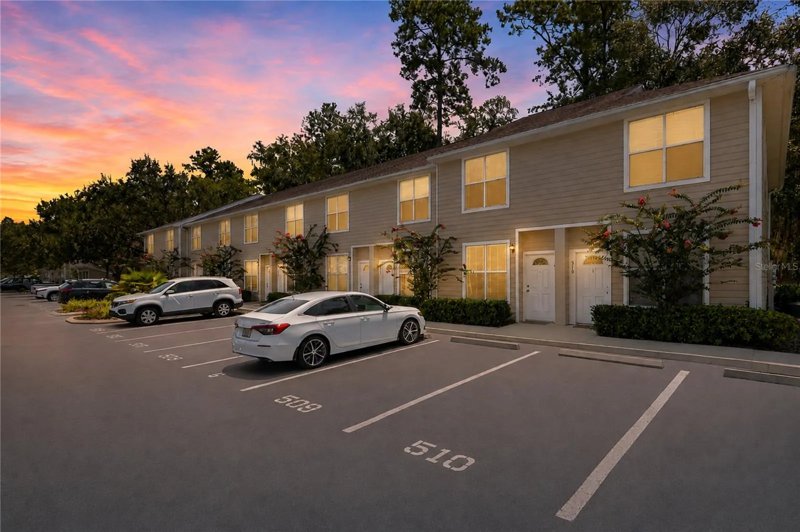 Front exterior at twilight - digitally enhanced