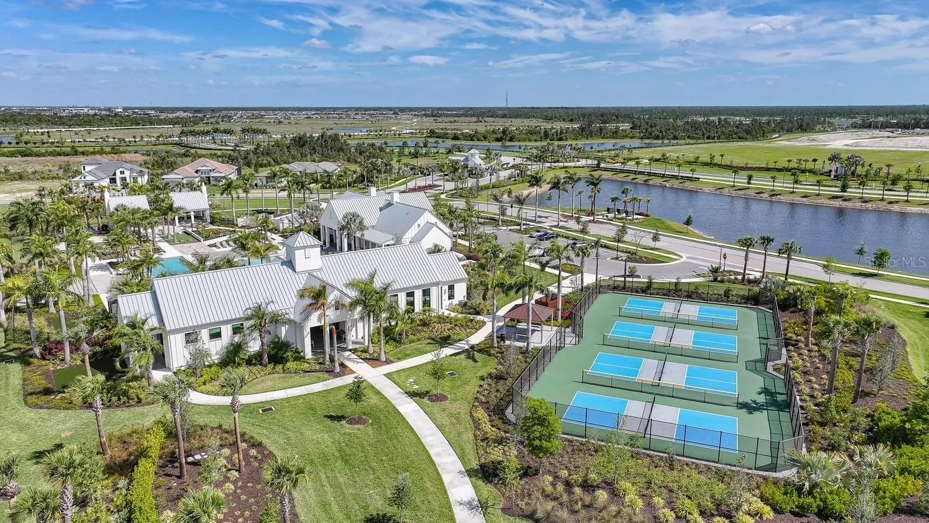There are 4 pickleball courts available to use.