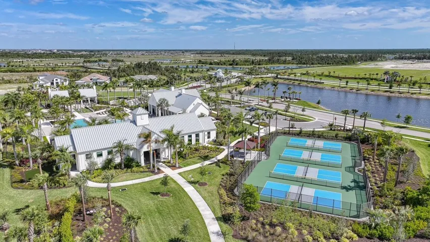 There are 4 pickleball courts available to use.