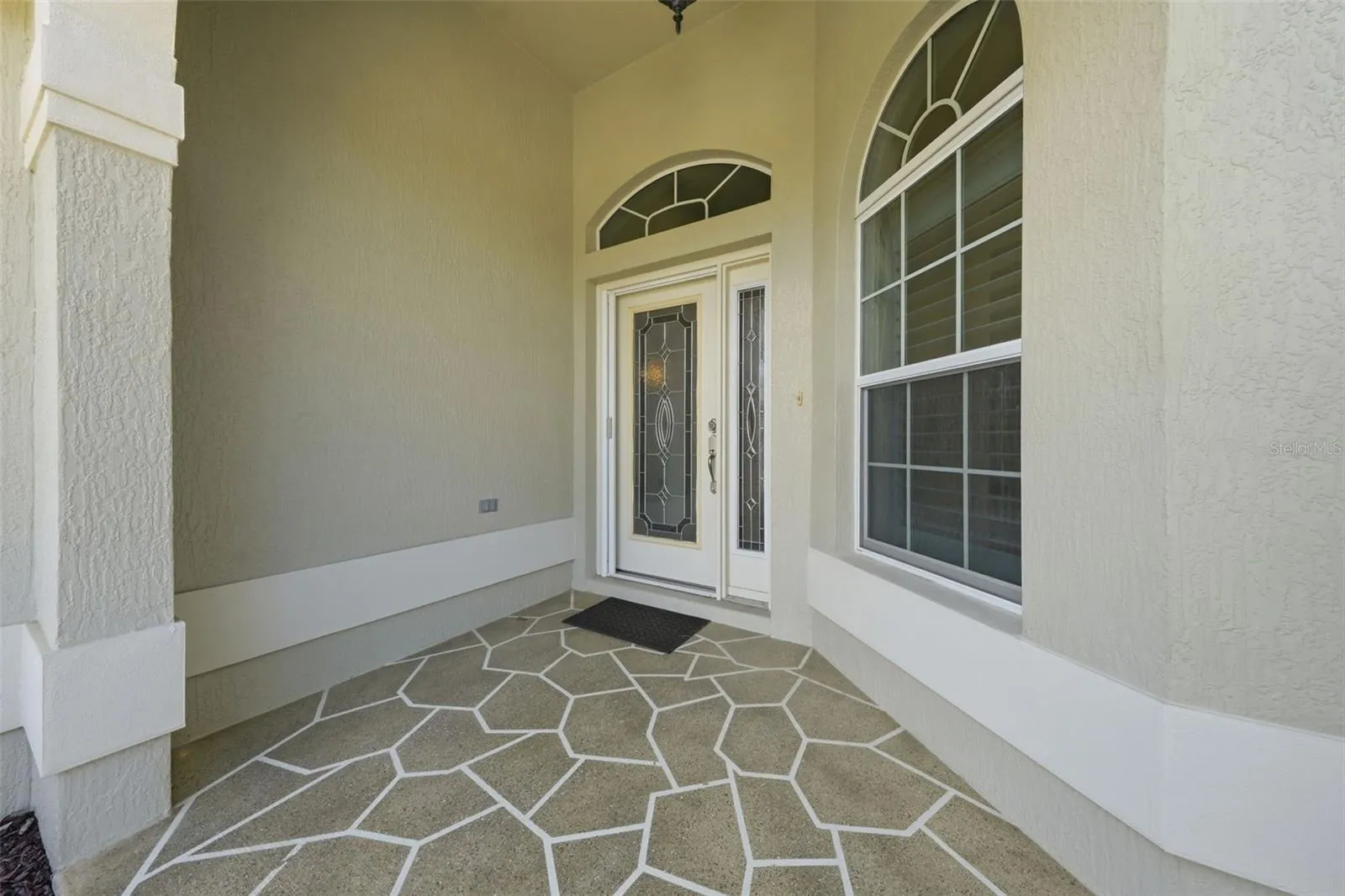 Covered porch at entry