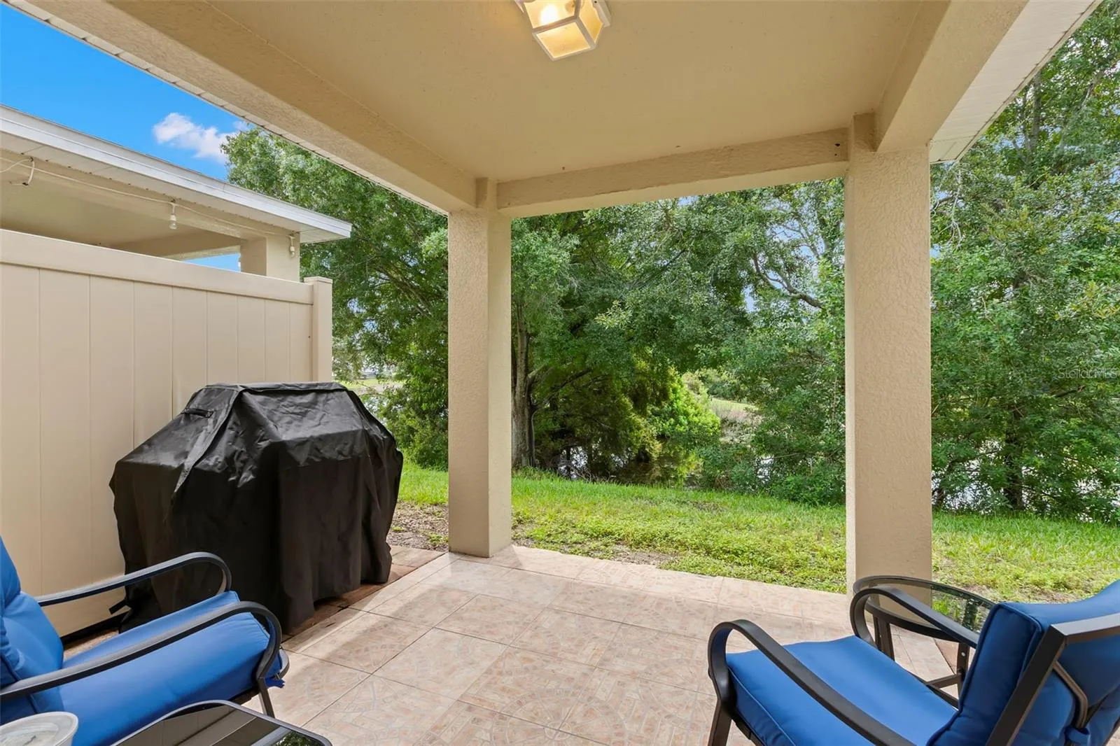 Rear covered patio