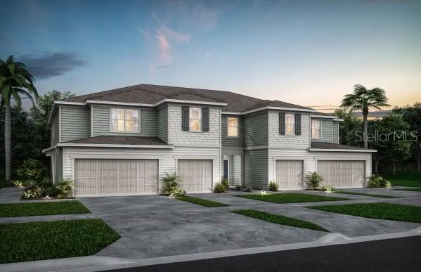 Exterior Design. Artistic rendering for this new construction home. Pictures are for illustrative purposes only. Elevations, colors and options may vary.