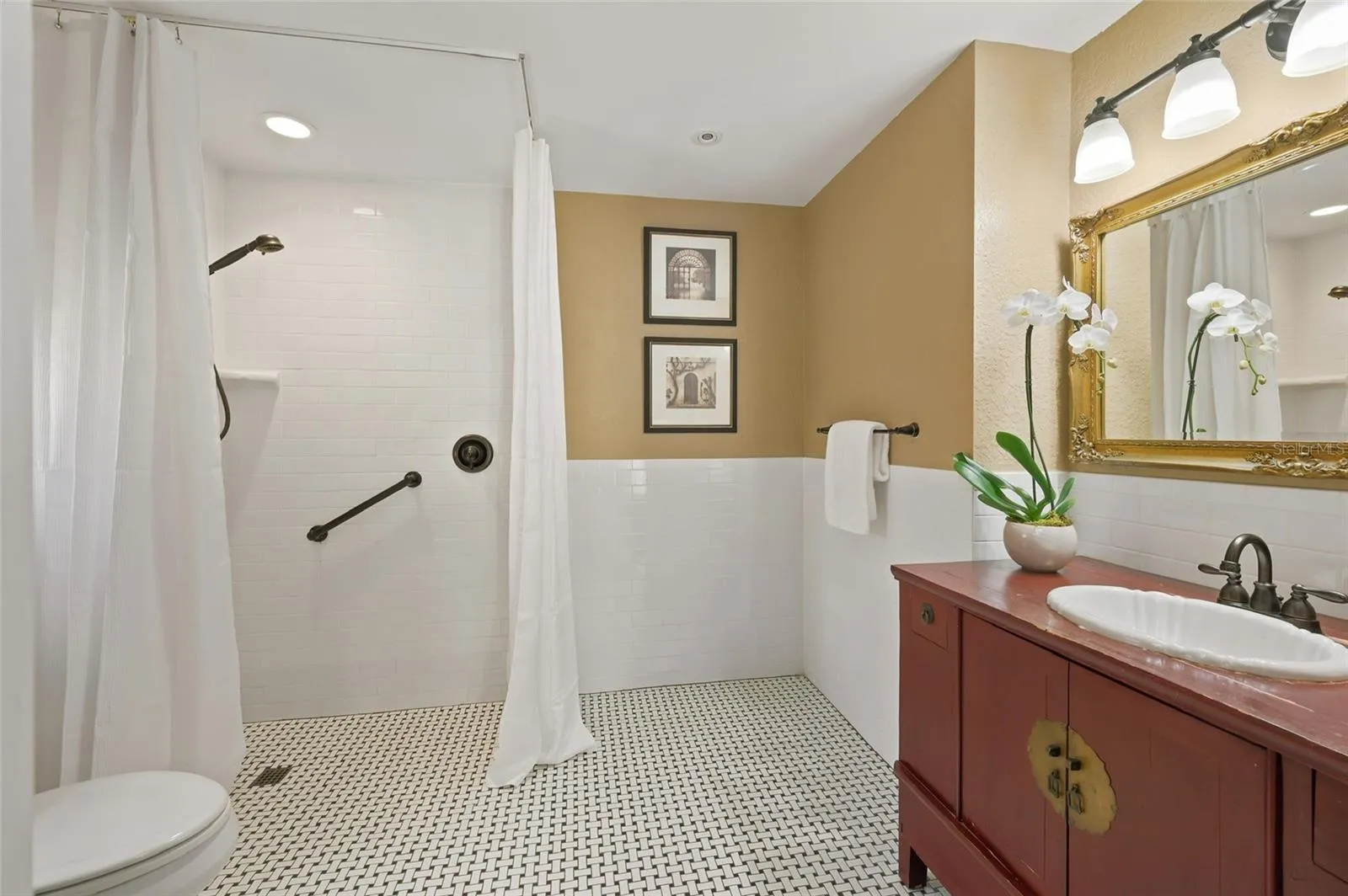 First-Floor Primary Bath with Zero-Entry Shower
