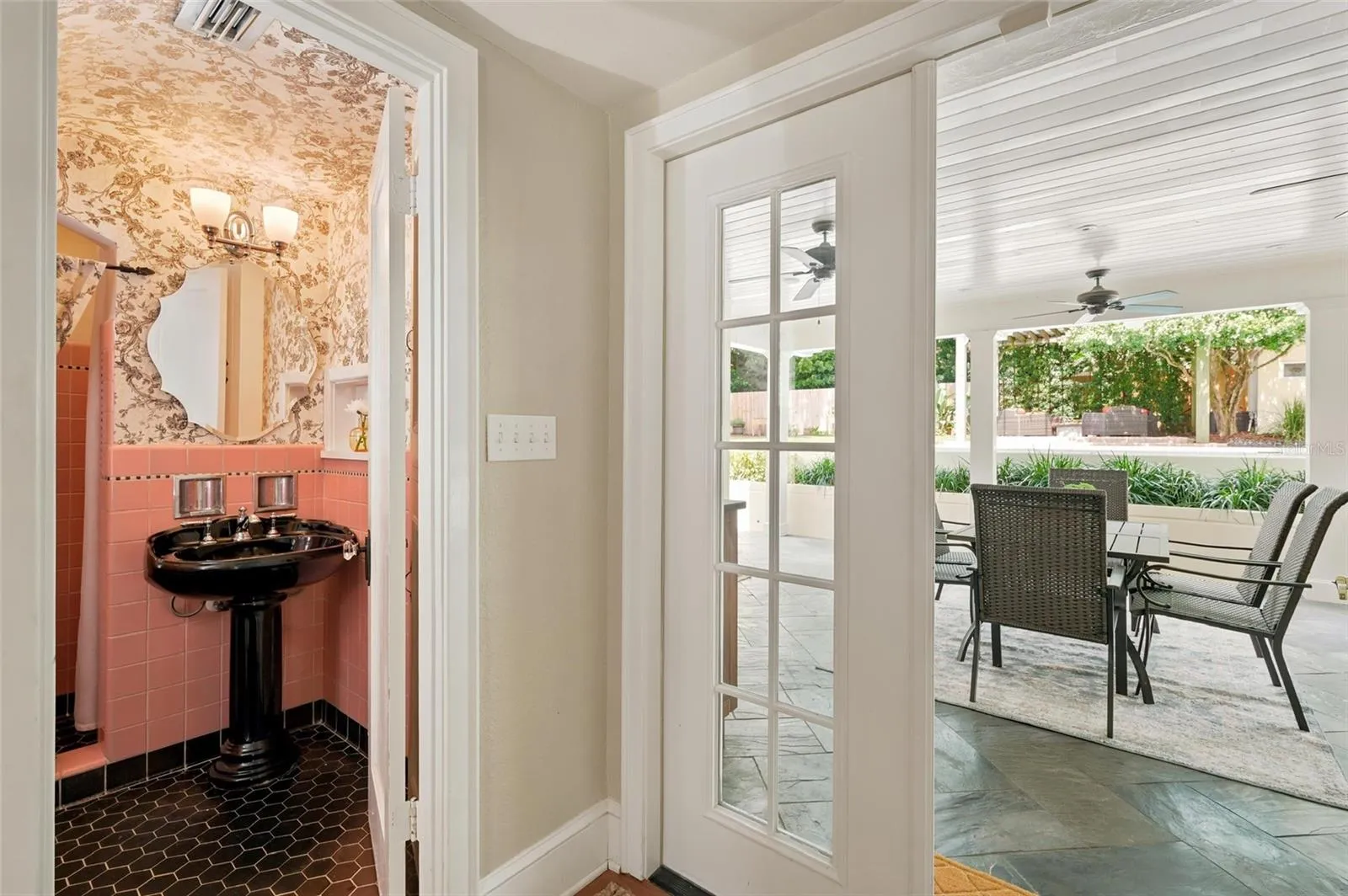 French Doors to Covered Lanai