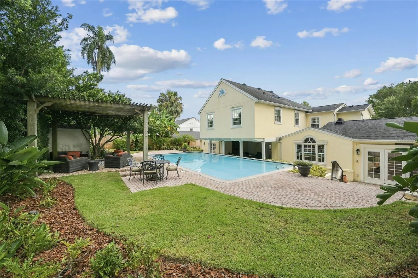 Private Backyard with Pool &amp; Mature Landscaping
