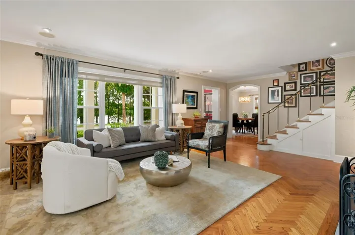 Formal Living Room with Large Format Windows