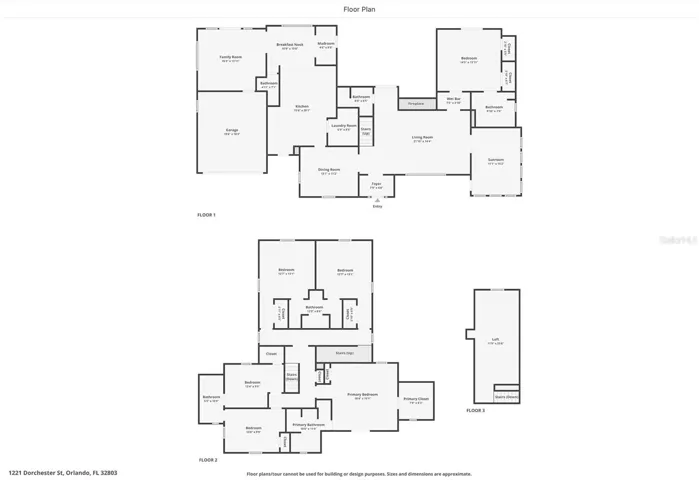 Floor Plan – Approximately 3,781 SF of Living Space