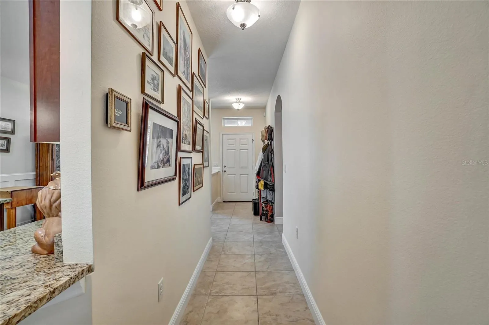 Hallway from front door to living room