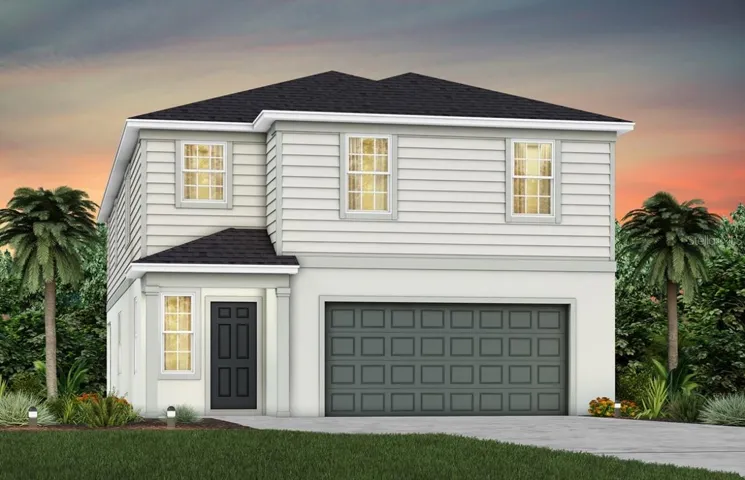 Exterior Design. Artistic rendering for this new construction home. Pictures are for illustrative purposes only. Elevations, colors and options may vary.