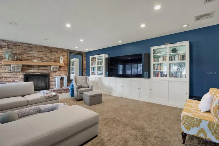 Media/bonus room offers a cozy second gathering space.