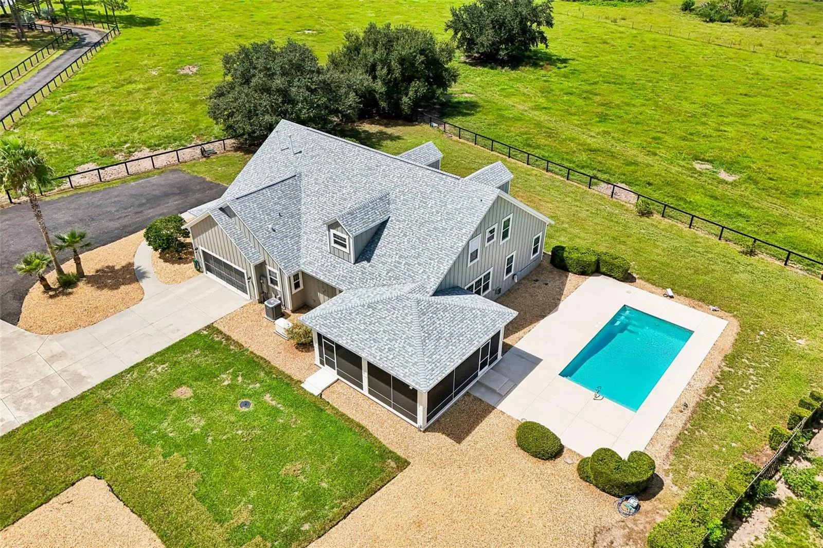 Aerial Photo of Home & Pool Area