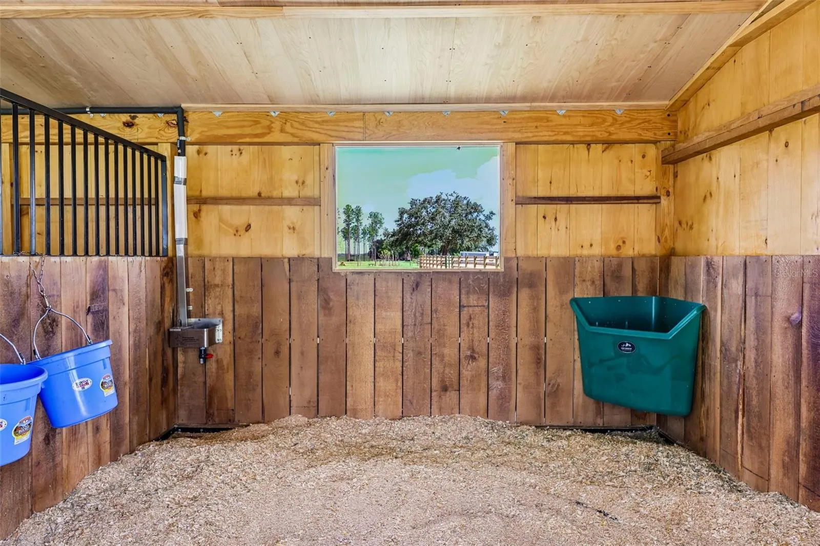 Spacious 12x12 Stalls with filtered automatic waters in each.