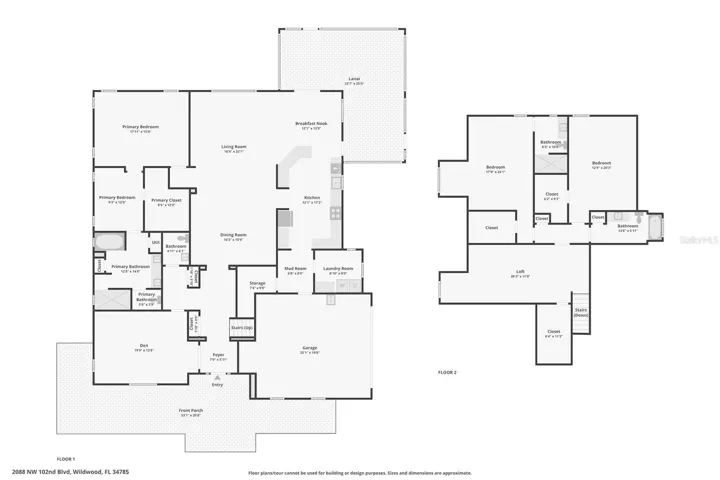 Floor Plan - First & Second Floors