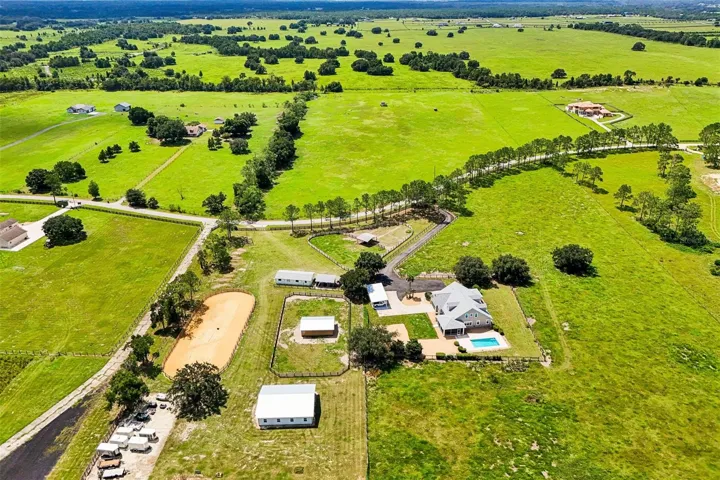 Aerial Photo of Property & Surrounding Pastures
