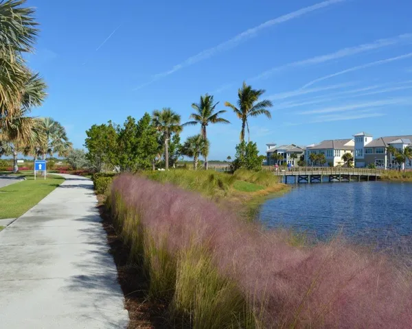 lakeside walking path