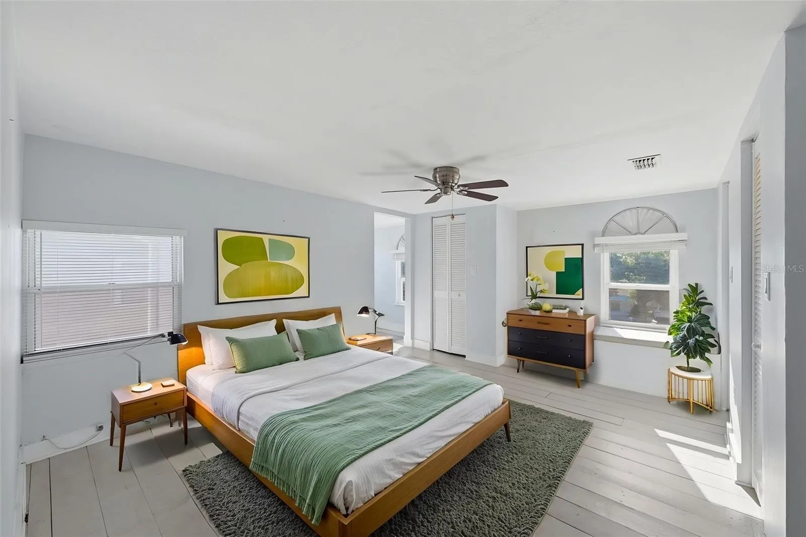 Primary Bedroom with 3 closets.