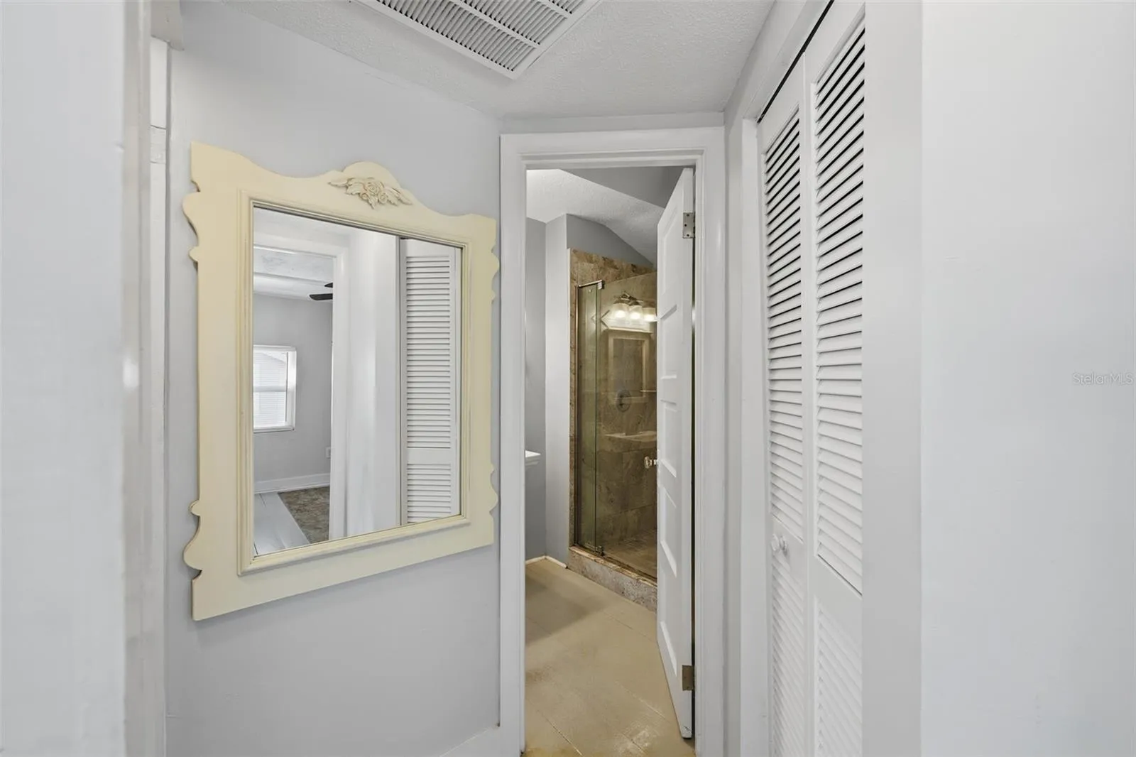Upstairs Hallway Leading To Bathroom.