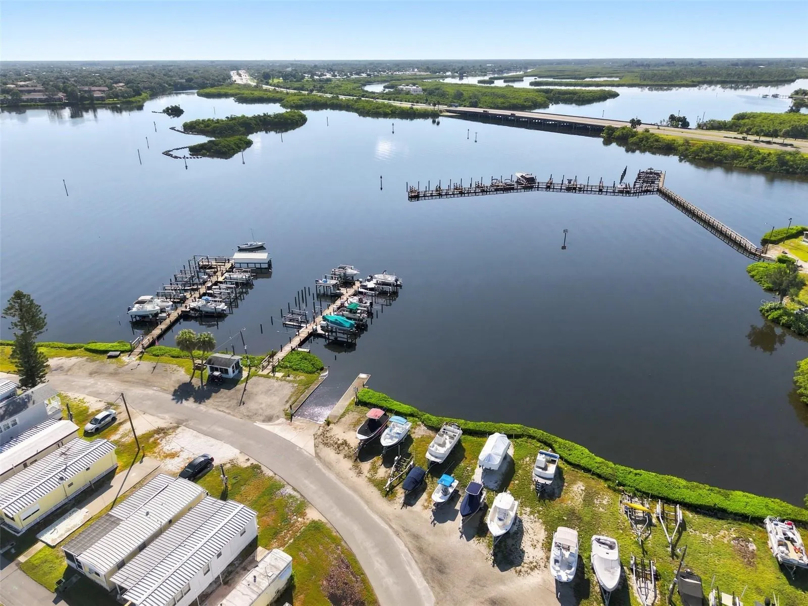 Docks And Dry Storage Area.