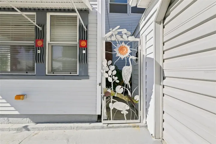 Gated Area, Front Entrance.
