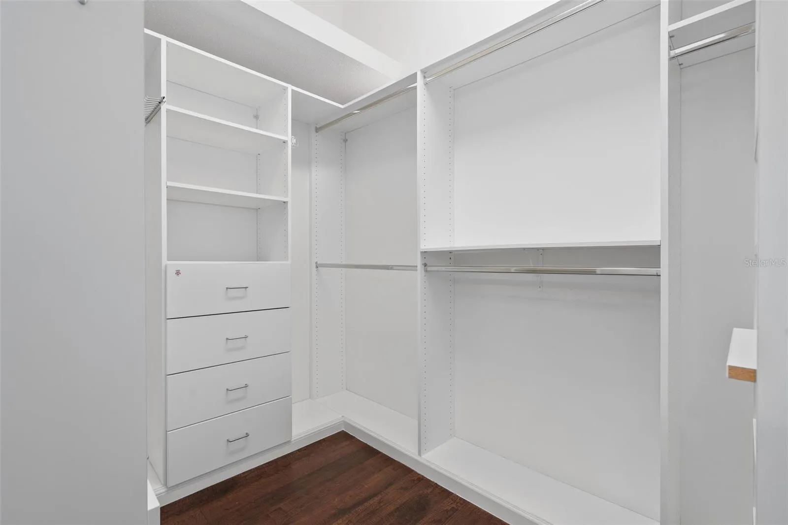 Walk in closet with built ins