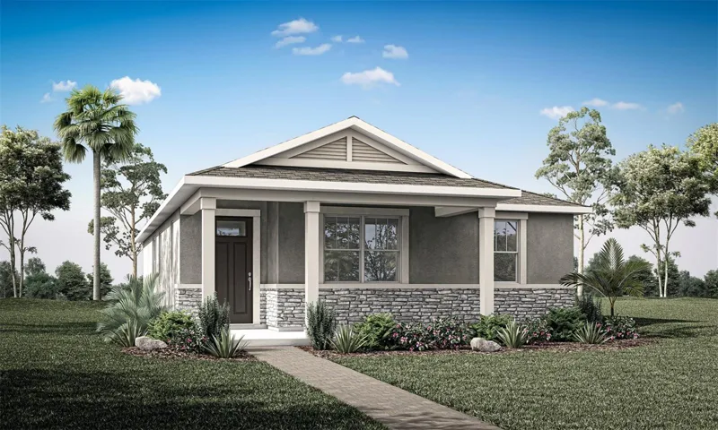 Meridian Parks - Alafia Floorplan - Coastal Elevation - Architect's Rendering