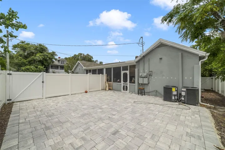 Unit 524 - Screened lanai, fenced paver patio.