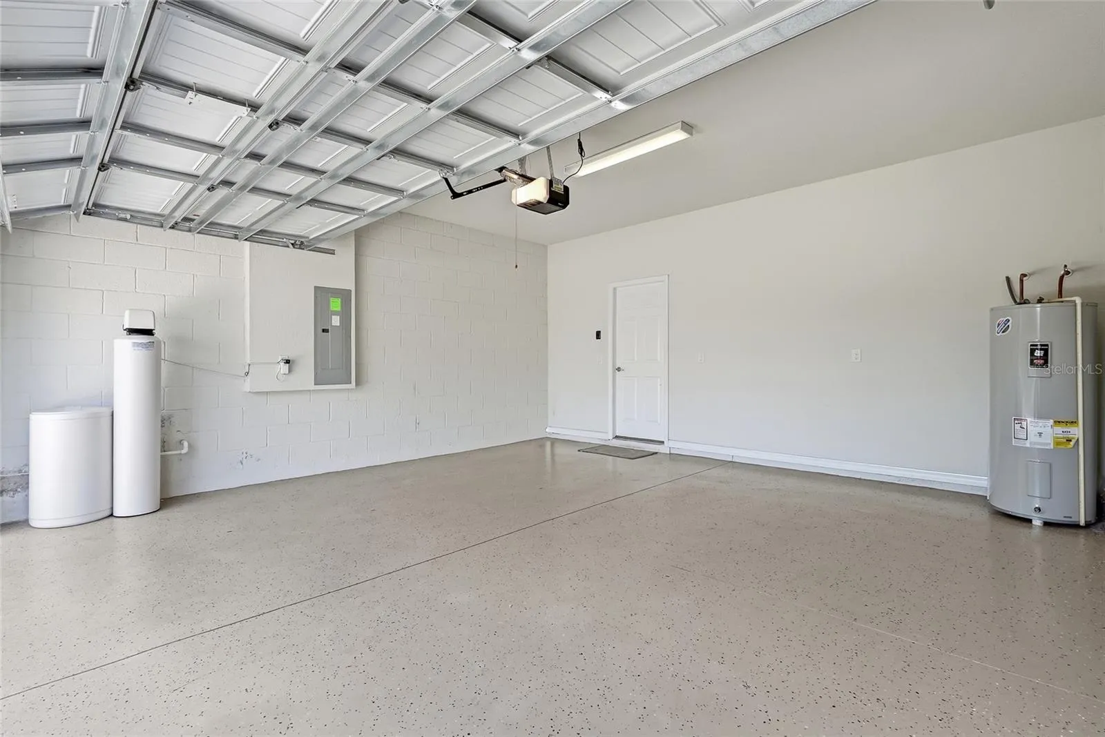 LARGE TWO CAR GARAGE - EPOXY FLOORING and WATER SOFTNER