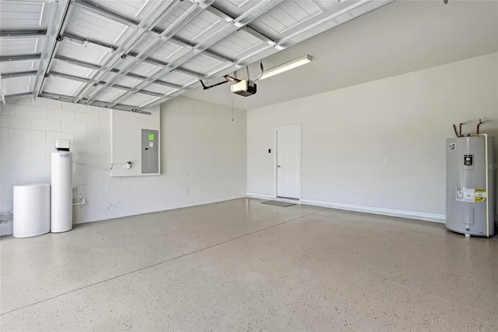 LARGE TWO CAR GARAGE - EPOXY FLOORING and WATER SOFTNER