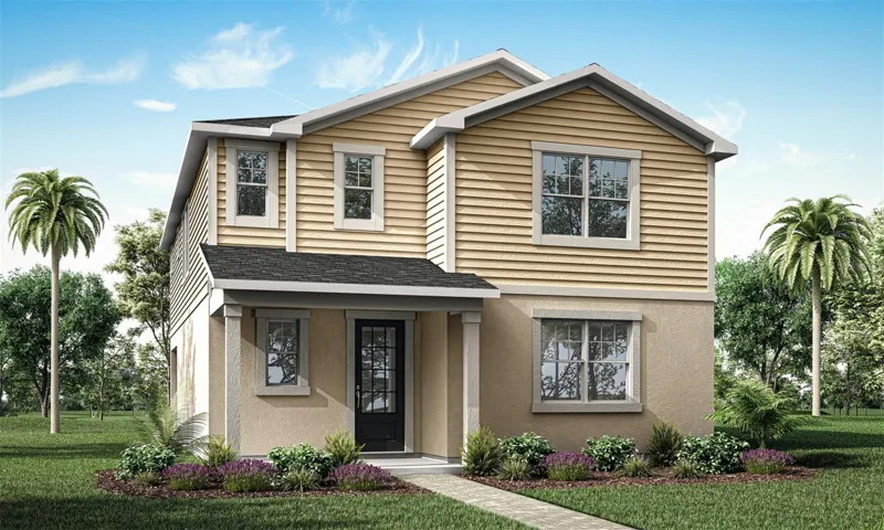 Meridian Parks - Windley Floorplan - Low Country Elevation - Architect's Rendering
