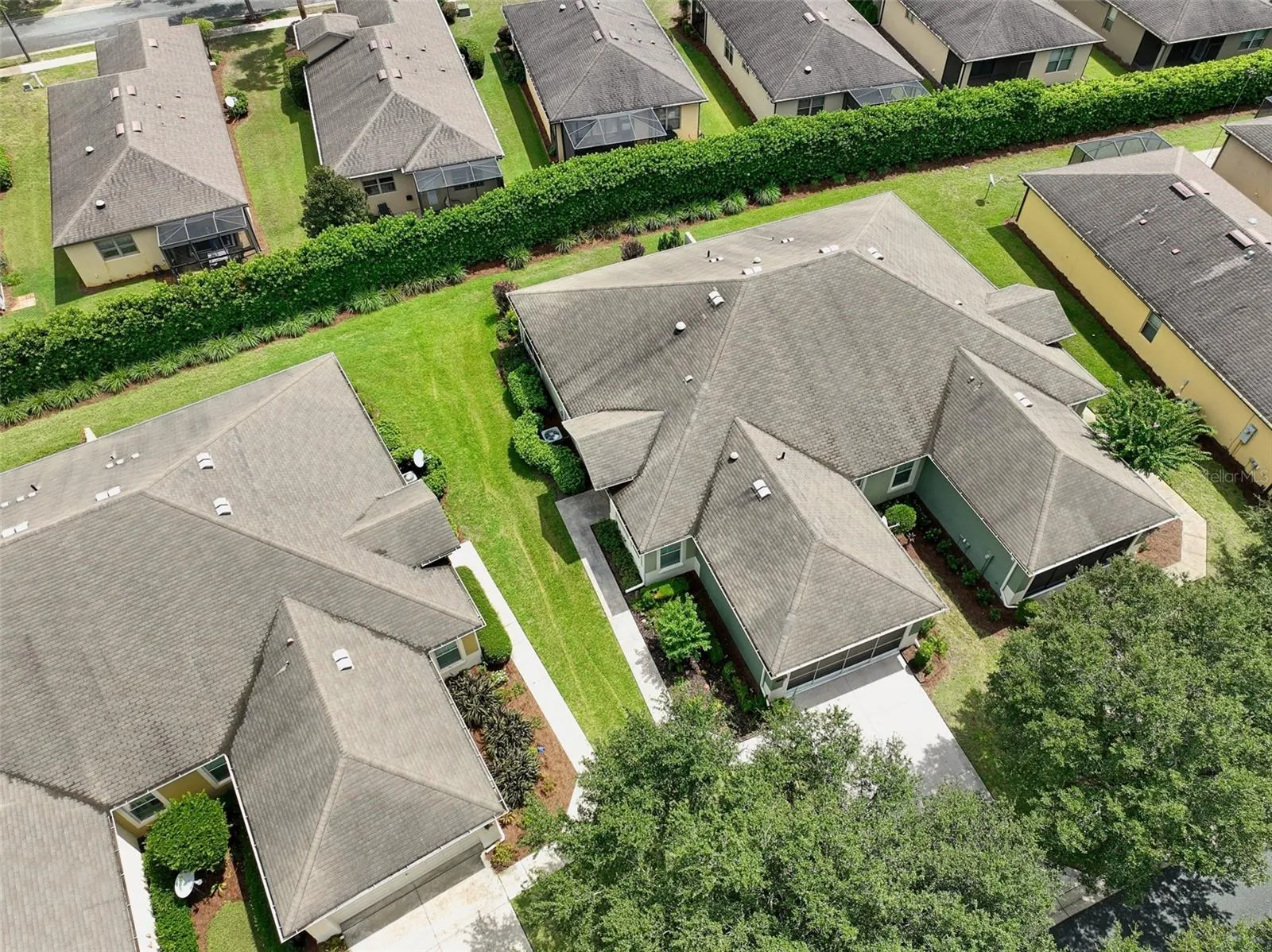 Aerial view of Villa
