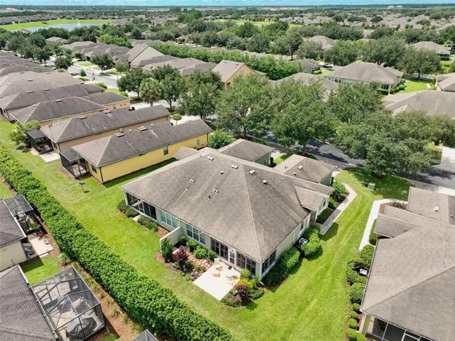 Aerial view of Villa from rear