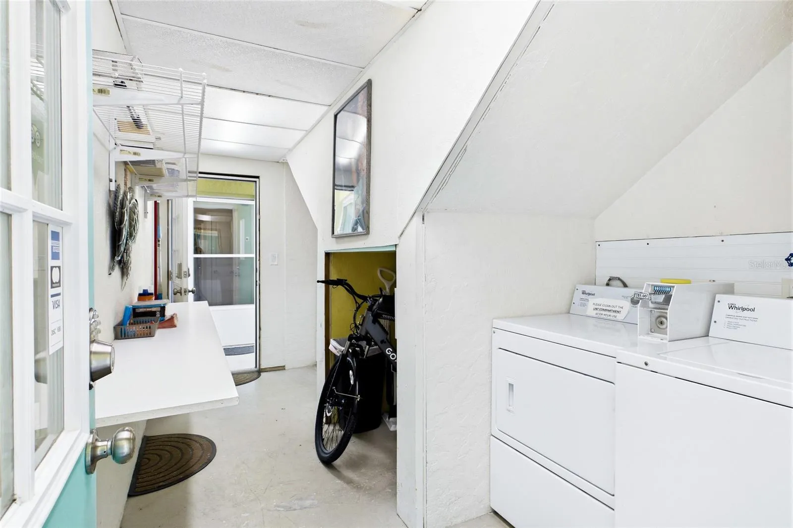On-site coin-operated laundry sets provide added convenience for guests while offering another practical amenity for the property.