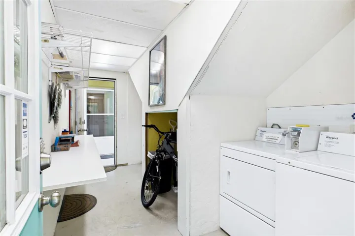 On-site coin-operated laundry sets provide added convenience for guests while offering another practical amenity for the property.