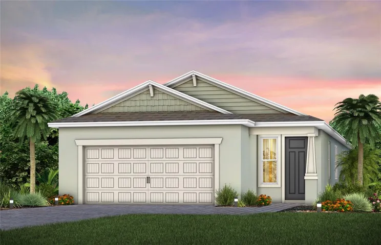 Exterior Design. Artistic rendering for this new construction home. Pictures are for illustrative purposes only. Elevations, colors and options may vary.